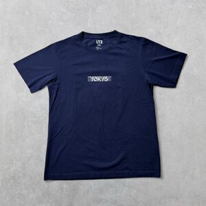 UT Uniqlo Unisex Medium Navy Blue Tokyo Graphic Tee